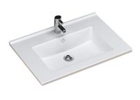 Sanicare Q10 keramische wastafel 65x45cm wit - thumbnail