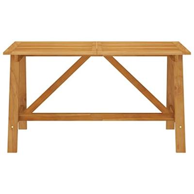 vidaXL Tuintafel 140x70x73,5 cm massief acaciahout