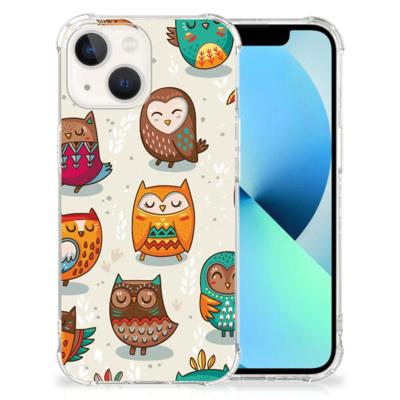 iPhone 13 Case Anti-shock Vrolijke Uilen