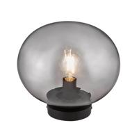 Plafondlamp zwart glas E27 fitting Nordlux &apos;Alton 27.5&apos; smokeglas - thumbnail