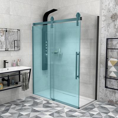 Zijwand Sapho Volcano 80x200 cm 8 mm Helder Glas tbv nisdeur Volcano Mat Zwart Sapho