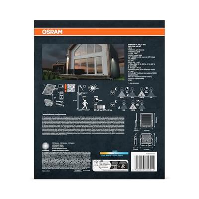 OSRAM HOMELIGHTING 4099854429415 Endura Flood Split Solar Sensor 10W 840 Remote control Tuinschijnwerper op zonne-energie