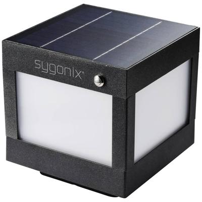 Sygonix SY-5593808 Wandlamp op zonne-energie SMD LED LED vast ingebouwd 3 W Zwart