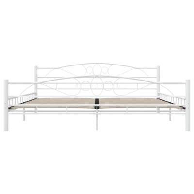 Bedframe metaal wit 200x200 cm Bedframe metaal wit 200x200 cm