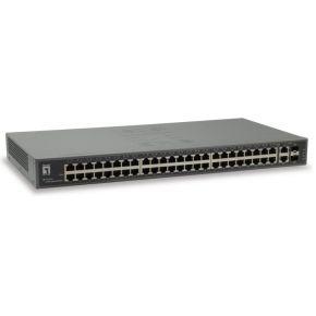 LEVEL ONE 50-Port Fast Ethernet Switch 2 x SFP/RJ45 Combo Gigabit