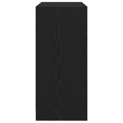 Dressoir met lades en deuren 70,5x34x74,5 cm zwart eikenkleurig