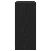 Dressoir met lades en deuren 70,5x34x74,5 cm zwart eikenkleurig - thumbnail