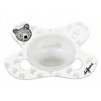 Difrax Fopspeen Natural Newborn Junior Siliconen Wit - thumbnail