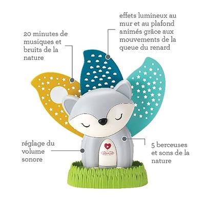Muzikaal nachtlampje Vos 2-in-1 - INFANTINO meerkleurig