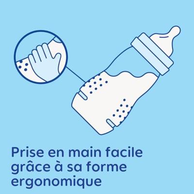 Set van 2 flessen - MAM BABY - Easy Active - +6 maanden - 330 ml - X-flow speen - Ice + Pearl