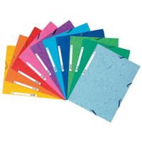 Exacompta elastomap, 3 kleppen, ft A4, geassorteerde kleuren, pak van 10 - thumbnail