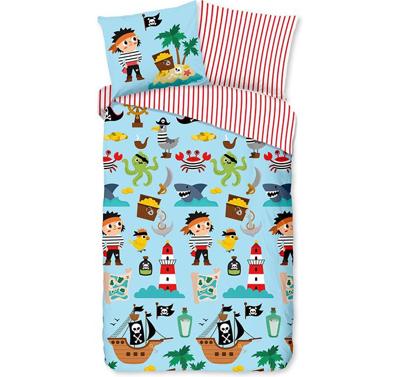 Good Morning Kinderdekbedovertrek "piraten/ zee thema" - Multi - (140x200/220 cm) - Katoen