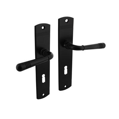 Intersteel Deurkruk Helena op langschild sleutelgat 72mm - mat zwart Intersteel Deurkruk Helena op langschild sleutelgat 72mm - mat zwart