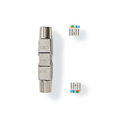 Netwerkkoppeling | CAT7 | Afgeschermd | RJ45 Female | RJ45 Female | Recht | Metaal | Doos Netwerkkoppeling | CAT7 | Afgeschermd | RJ45 Female | RJ45 Female | Recht | Metaal | Doos
