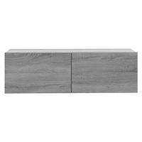 Tv-wandmeubel 100x30x30 cm bewerkt hout grijs sonoma eikenkleur - thumbnail