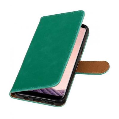 Bookwallet lederlook hoes Samsung Galaxy S8 groen