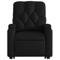 Sta-op-massagestoel elektrisch kunstleer zwart - thumbnail