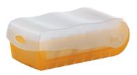 HAN CROCO 998-613 Kaartenbak Oranje, Doorschijnend Aantal kaarten (max.): 500 kaarten DIN A8 liggend Incl. 100 gelinieerd - thumbnail