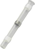 TRU COMPONENTS 736383 Stootverbinder Met krimpkous 0.08 mm² 0.202 mm² Volledig geïsoleerd Wit 30 stuk(s) - thumbnail