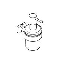 GROHE Essentials Cube Zeepdispenser - 160ml - met houder - wandmontage - chroom 40756001 - thumbnail