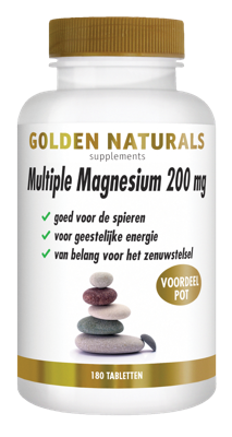 Golden Naturals Multiple magnesium 200mg 180 Tabletten