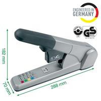 Leitz Heavy Duty nietmachine 5551, niet 80 vel, voor K6, K8, K10 en K12 nietcassettes, zilver - thumbnail