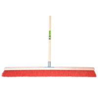 MM Eurotool Producten/bezem 100cm rood nylon plusstokhouder mm plussteel 150cm - thumbnail