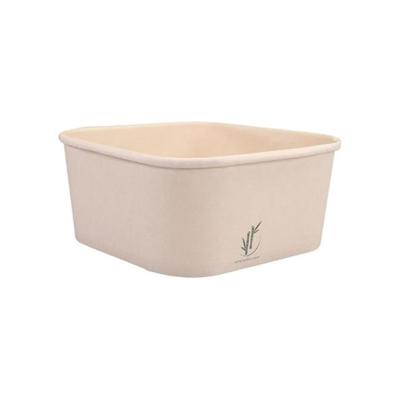 Depa Saladebak bamboepapier vierkant (25x 1.25ltr)