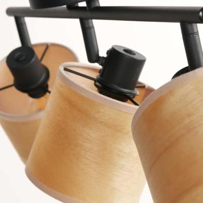 Steinhauer PlafondlampBambus zwart met bamboe 3-lichts - 3667ZW