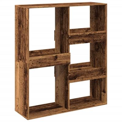 Boekenkast 100x33x135 cm bewerkt hout oud houtkleurig