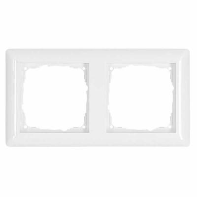 Afdekraam 2-voudig glanzend wit RAL9010 Klein K55 als alternatief voor Gira goedkoper