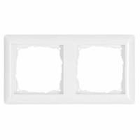 Afdekraam 2-voudig glanzend wit RAL9010 Klein K55 als alternatief voor Gira goedkoper - thumbnail