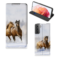 Samsung Galaxy S21 | Hoesje maken | Paarden - thumbnail