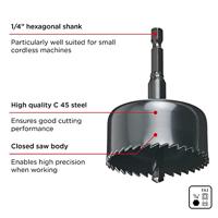 kwb 497900 Gatenzaagset 4-delig 26 mm, 35 mm, 40 mm, 52 mm 1 stuk(s) - thumbnail