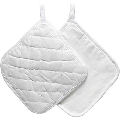 Creativ Company Pannenlappen, afm 20x20 cm, 145 gr, wit, 1 paar
