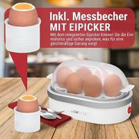 Clatronic EK3497 Eierkoker Met eierprikker, Met maatbeker Wit - thumbnail