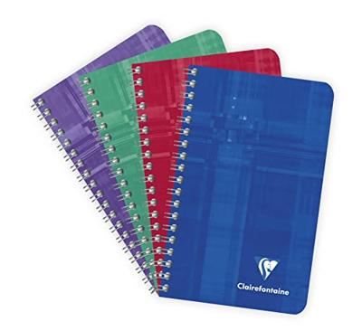Notitieboek Clairefontaine 75x120mm spiraal lijn | 10 stuks