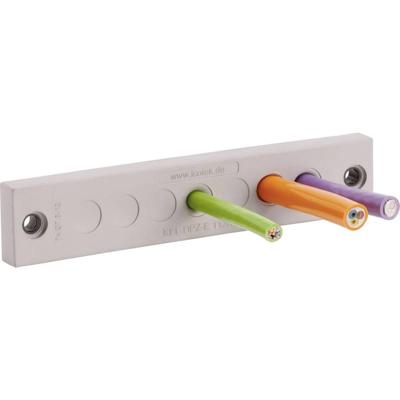 Icotek KEL-DPZ-E 112/21 Kabeldoorvoeringsplaat Klem-Ø (max.) 6.5 mm Polyamide, Elastomeer Grijs 1 stuk(s)