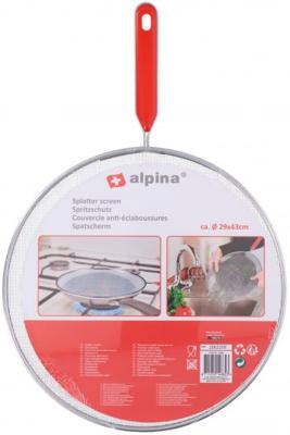 Alpina Antispatdeksel 29x43 cm RVS/Rood