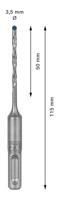 Bosch Accessoires Expert SDS plus-7X hamerboor 3,5 x 50 x 115 mm - 1 stuk(s) - 2608900055 - thumbnail