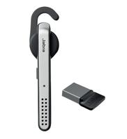 Jabra Stealth UC MS Bluetooth mono-headset voor PC/mobiele telefoon, ruisonderdrukking, spraakbediening, multimedia/muziek/GPS-streaming, Skype for Business-gecertificeerd, antraciet/zilver - thumbnail