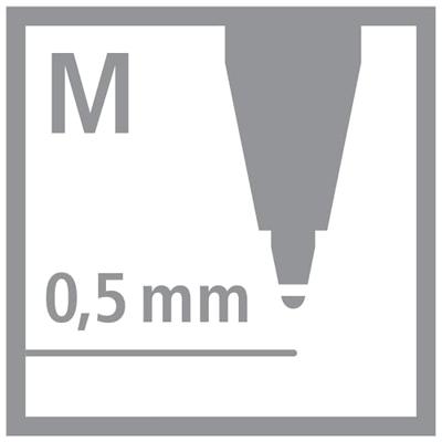 STABILO Flow SPORTY balpen, medium punt, black (zwart)