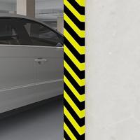 VidaXL Hoekbeschermer 6x2x101,5 cm pu geel en zwart - thumbnail