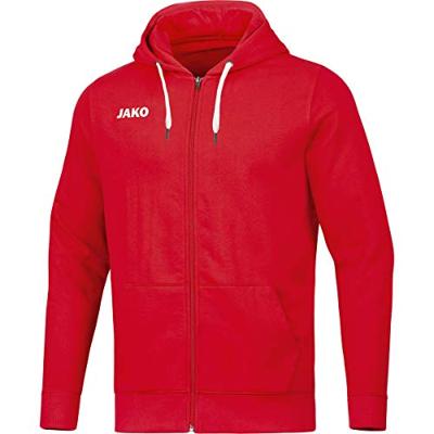 JAKO 6865D Jas Met Kap Base Dames - Rood - 42 JAKO 6865D Jas Met Kap Base Dames - Rood - 42