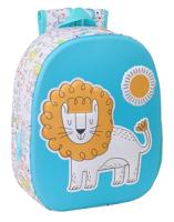 Kinderrugzak Safta Blauw Wit 27 x 33 x 10 cm 3D - thumbnail