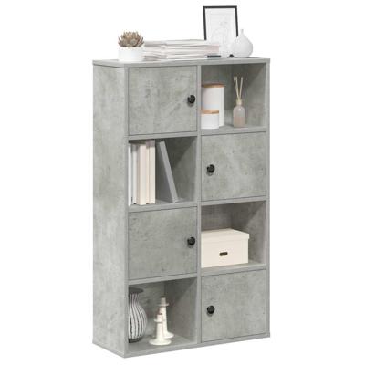 Boekenkast 60x24x101,5 cm bewerkt hout betongrijs