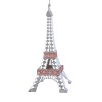 Ornament plastic eiffel toren l15cm Kurt S. Adler - Kurt s adler - thumbnail