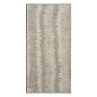 Cawö Cawö Two-Tone Stripe Badlaken 80x150 graphit - thumbnail
