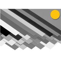 Creativ Company Karton, vel 50x70 cm, 270 gr, sun yellow, 10 vel/ 1 doos - thumbnail