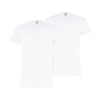Puma Basic V-Hals T-Shirt 2-Pack Heren Wit - Maat L - Kleur: Wit | Soccerfanshop - thumbnail